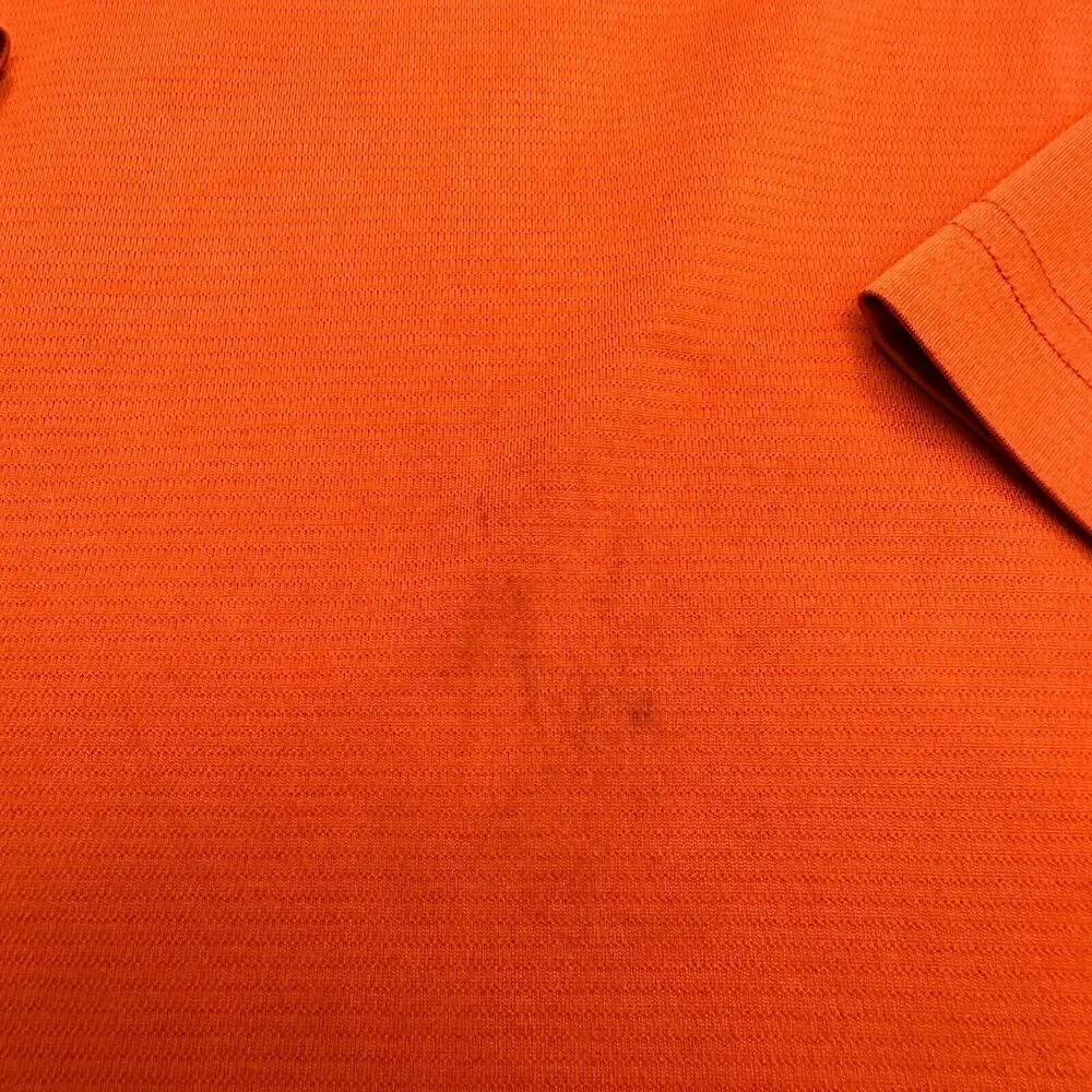 Columbia Omni Wick Shirt Men Medium Orange Long Sleeve Henley Neck Casual Active